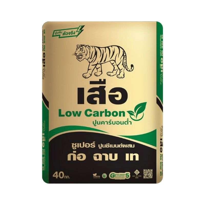 เสือ ซูเปอร์ ปูนซีเมนต์ผสม ก่อ ฉาบ เท 40 กก.